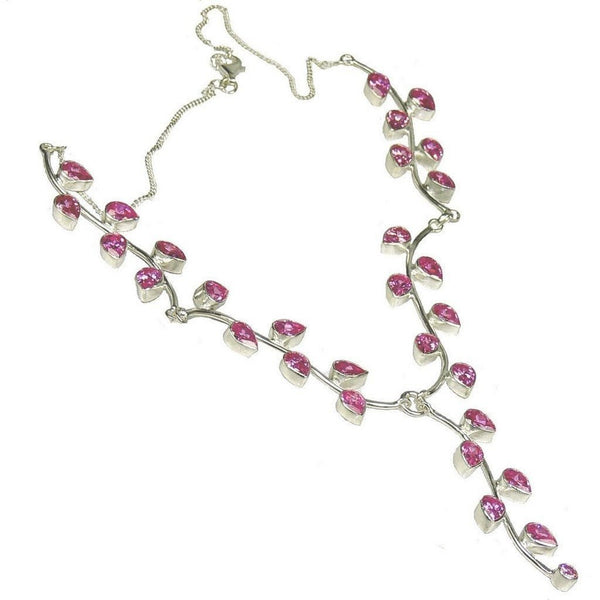 Necklace 173 Pink on sale leaf