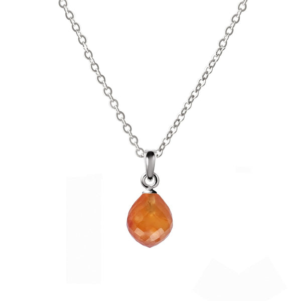 Orange clearance gemstone necklace