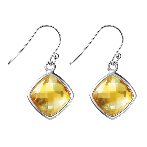 Citrine Teardrop, Andalusite and newest Sterling Silver dangle earrings